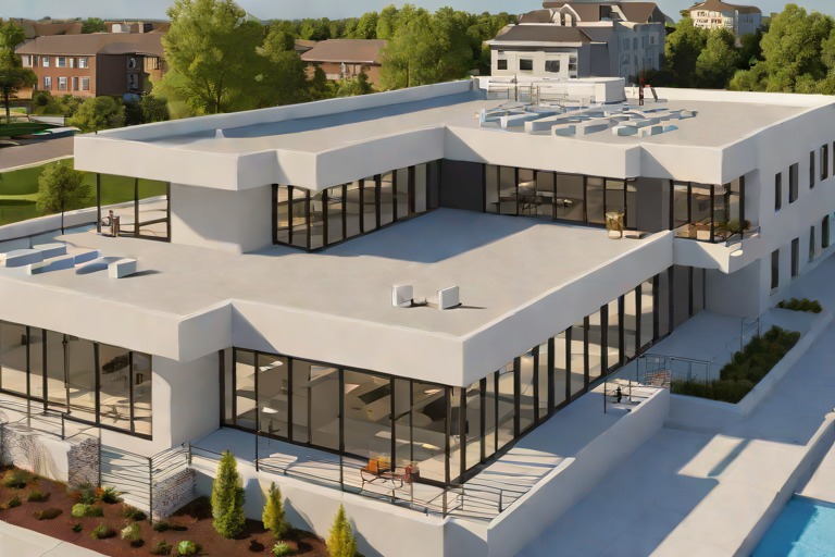 Residential Flat Roofs, TPO Flat Roof Porch, Roofing Contractor Virginia Beach VA, Roof Leak Repairs by Aquashield Roofing Corporation in Virginia Beach, Chesapeake, and Norfolk, VA
